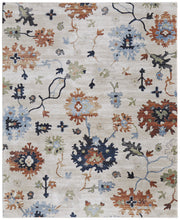 Melrose Transitional Floral & Botanical, Ivory/Red/Blue