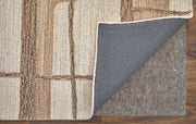 Pollock Modern Geometric, Ivory/Brown/Tan