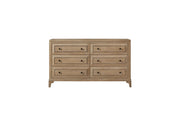 Queen Canopy Bedroom Set With A 2 Drawer Nightstand A Dresser With Poster Mirror And A Door Chest - Sand