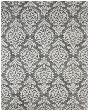 Belfort Traditional Floral & Botanical, Gray/Ivory/Black