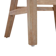 Upholstered Counter Height Bar Stools With Solid Rubber Wood Frame (Set of 2)