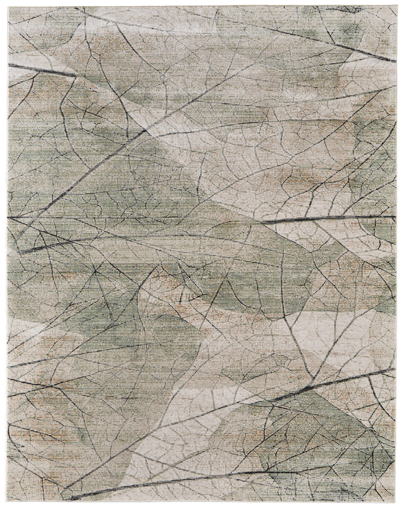 Sonora Modern Abstract, Green/Tan/Ivory