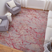 Pryor Modern Abstract, Pink/Gray/Taupe