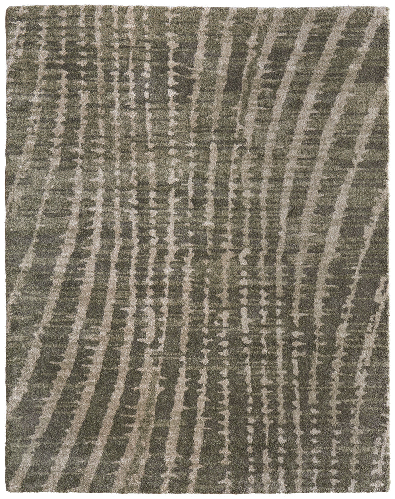 Skyview Modern Abstract, Green/Tan