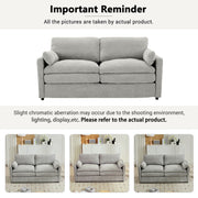 Cozy Upholstered Cushion Loveseat Sofa For Living Room