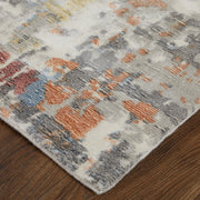 Braden Modern Abstract, Gray/Orange/Tan