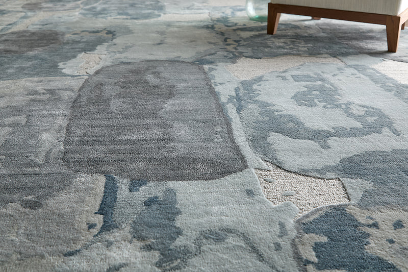 Kendall Modern Abstract, Blue/Gray