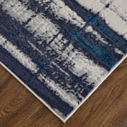 Indio Modern Abstract, Ivory/Blue/Gray