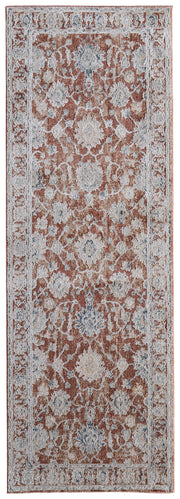Pasha Transitional Floral & Botanical, Red/Ivory/Blue