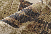 Pearson Modern Abstract, Ivory/Green/Brown