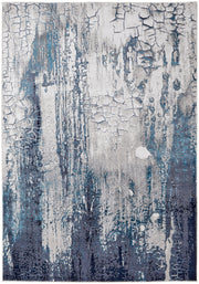 Indio Modern Abstract, Ivory/Blue/Black