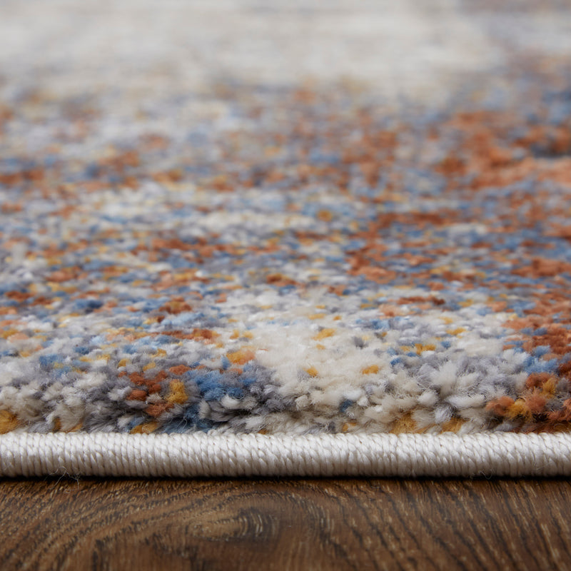 Gilmore Modern Color Block, Blue/Ivory/Taupe