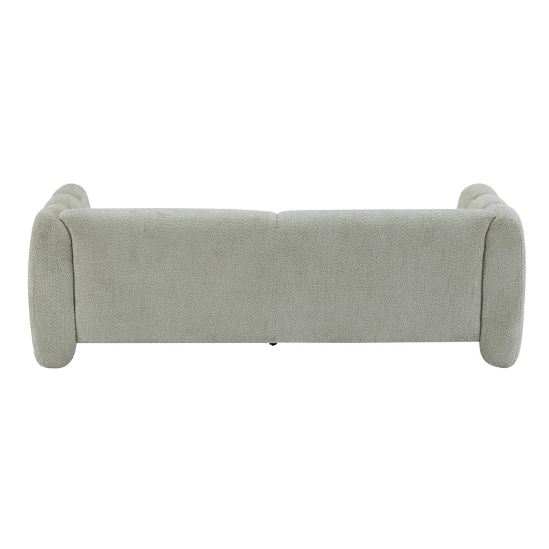 Tonson 83' 3-Seater Boucle Sofa,Wave Design, Living Rooms,Bedrooms,Apartment Office,Light Green