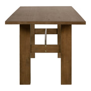 7‑Piece Dining Table Set, 71' Rectangular Rubber Wood Dining Table with 6 Upholstered Arm Chairs, Walnut Wood Frame & Beige Fabric Cushion, for Dining Room Kitchen