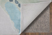 Kawai Modern Abstract, Green/Blue/Ivory