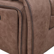 LUCIUS BROWN CONSOLE RECLINING LOVESEAT AND SOFA SET
