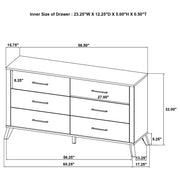 Georgina - 4 Piece Queen Bedroom Set With Trim - Natural