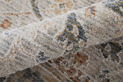 Pasha Transitional Ikat, Ivory/Blue/Taupe