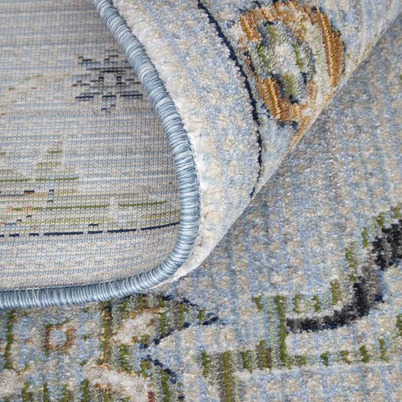 Melrose Traditional Floral & Botanical, Blue/Green/Ivory