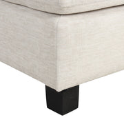 Contemporary U - Shaped Sectional Sofa With Movable Storage Ottoman
