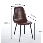 1+4,5pieces dining set, Table metal leg Mid-century Dining Table for 4-6 people With MDF Table Top, Pedestal Dining Table, End Table Leisure Coffee Table