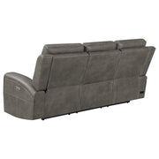 Boyce Charcoal 2-piece Triple Power Reclining Sofa Set