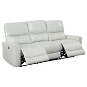 Amberly Dove Grey 3-piece Power Reclining Sofa Set