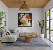 Agape Modern Abstract, Gray/Ivory