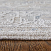 Pasha Transitional Medallion, Ivory/Taupe/Blue