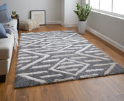 Mynka Transitional Diamond, Gray/Ivory