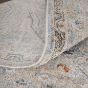 Pasha Transitional Distressed, Ivory/Blue/Tan