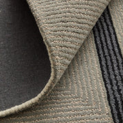 Maguire Transitional Abstract, Taupe/Black