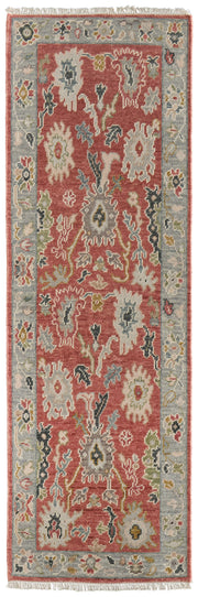 Karina Transitional Floral & Botanical, Red/Gray/Ivory