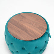 Nesting Ottomans 2 Piece With Tray, 4 In 1 Function