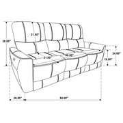 Amberly Dove Grey 3-piece Power Reclining Sofa Set