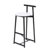 Modern Bar Stools With Backrest For Kitchen (Set of 3)