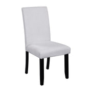 5 Piece Round Dining Table Set, Modern Dining Table And 4 Upholstered Chairs For Dining Room