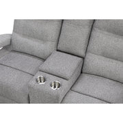 ISOLDE GREY 3PC POWER RECLINING LOVESEAT, SOFA AND RECLINER