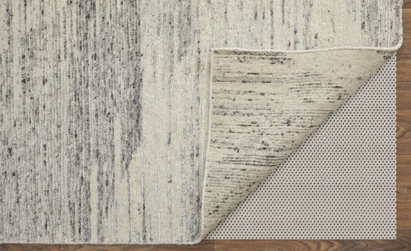 Brighton Modern Abstract, Ivory/Gray