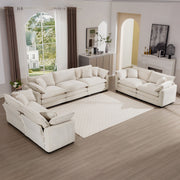 Elegant Oversized Sectional Sofa Set With Deep Seats And Flexible Layout