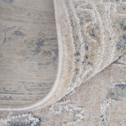Pasha Transitional Floral & Botanical, Ivory/Taupe/Blue