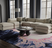 Kawai Modern Abstract, Pink/Blue/Ivory