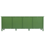 StylishTVcabinet Entertainment CenterTV Stand, TVconsoletable, Media Console, Solidwood Frame, Changhong Glass Door, Metal Handle