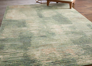 Eden Modern Abstract, Green/Ivory/Brown