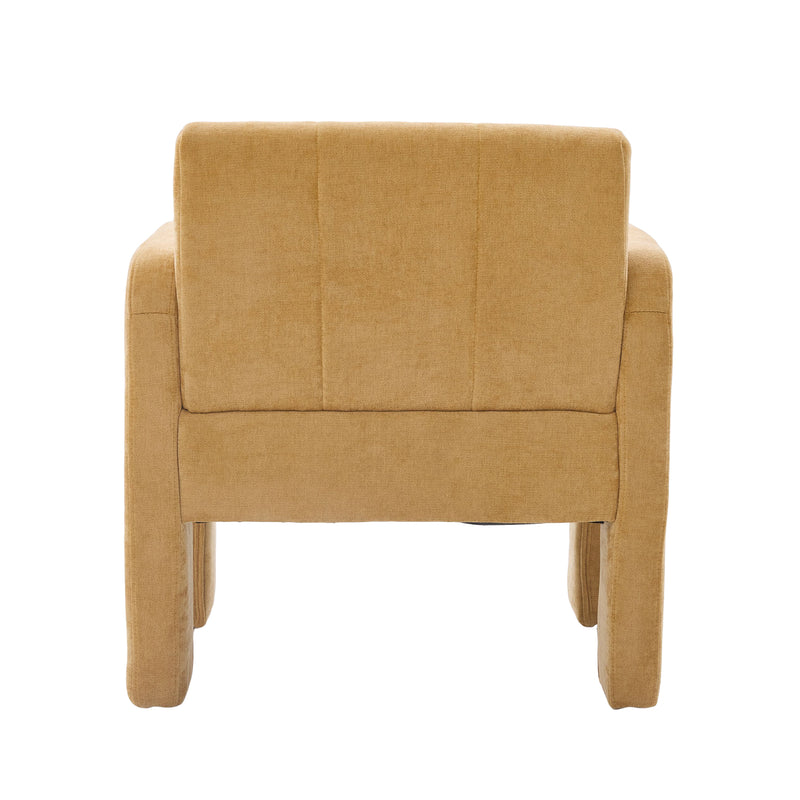 Modern Minimalist Casual Single Armchair Living Room, Bedroom, Office Area Upholstered Chair Comfortable Padded Armchair Nordic Style Casual Seating