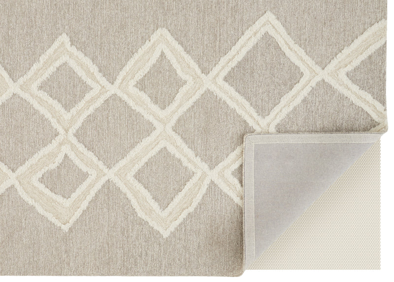 Anica Transitional Geometric, Gray/Ivory