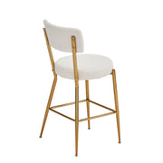 Modern Teddy Fabric Upholstered Bar Stools