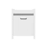 Kids Toy Box Chest Storage Cabinet With Cushion Seat Bench Flip Top Lid Safety Hinge - White