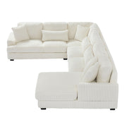 Oversized Sectional Sofa U - Shaped Sofa Couch Modern Sofa Upholstered In Soft With A Chaise Lounge For Living Room