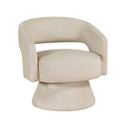 Modern Luxury Swivel Accent Chair 1pc Taupe Velvet Upholstery Solid Wood Stylish Home Furniture